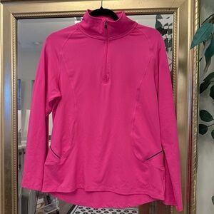 Champion Hot Pink Quarter-Zip Performance Pullover